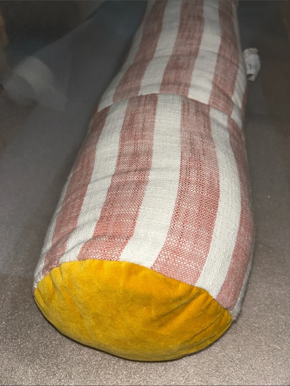 Opalhouse Jungalow Checkered Bolster Bed Pillow . 8” Diameter ,36” Long